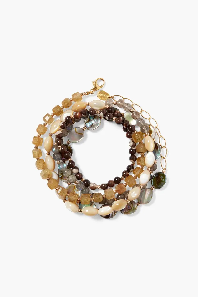 Keyes Naked Wrap Bracelet Natural Mix Women Chan Luu Bracelets