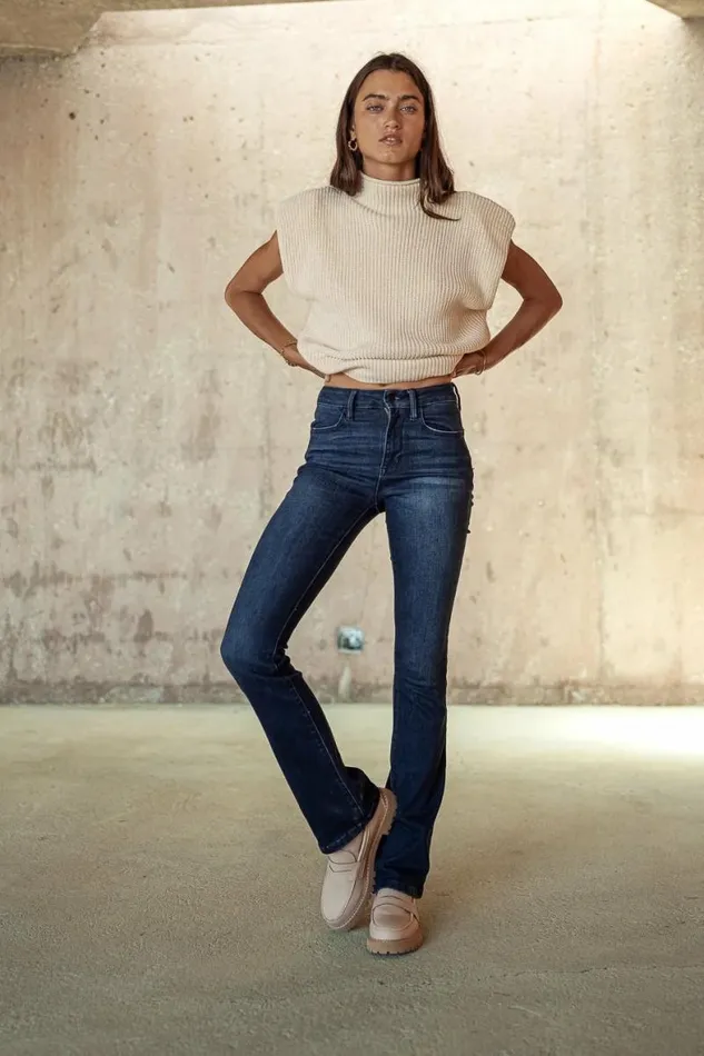 Khloe Bootcut Jeans Dark Wash Women Bohme Denim