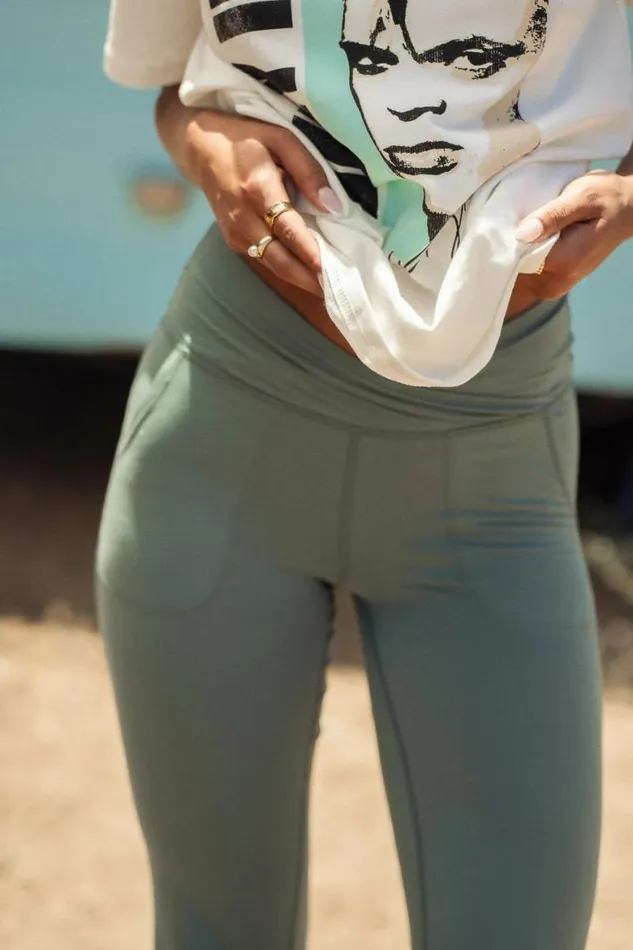 Khloe Leggings In Teal Teal Women Bohme Loungewear