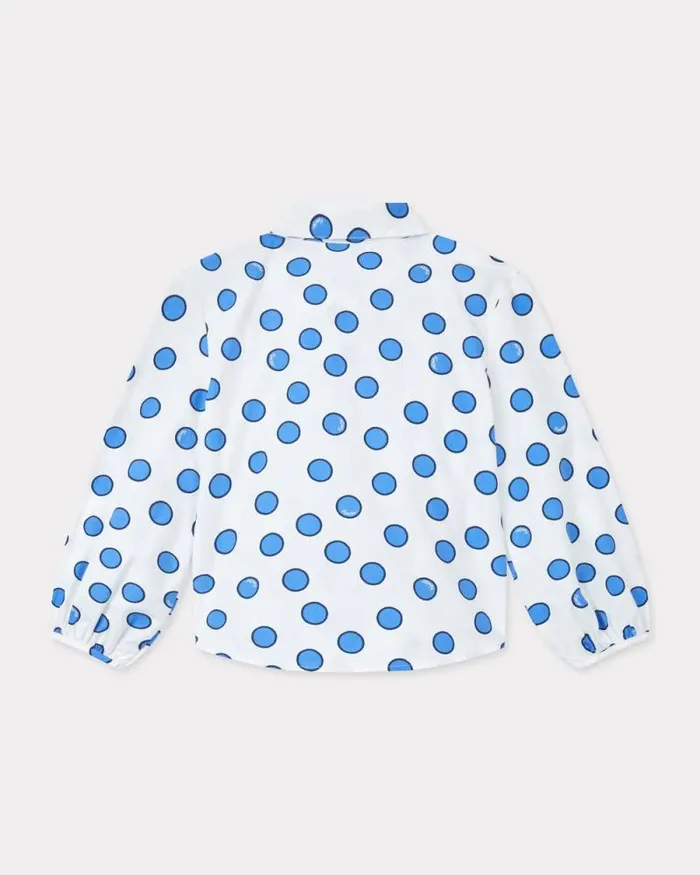 Kids 039Blue Jungle039 Printed Cotton Poplin Shirt Blush Kenzo Tshirts And Sweatshirts
