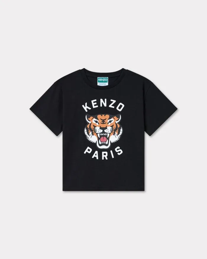 Kids 039Festive039 Cotton Tshirt Black Kenzo Tshirts And Sweatshirts