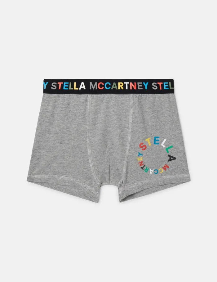 Kids 2 Pack Of Logo Boxers Multicolour Stella McCartney Shoes And Accessories
