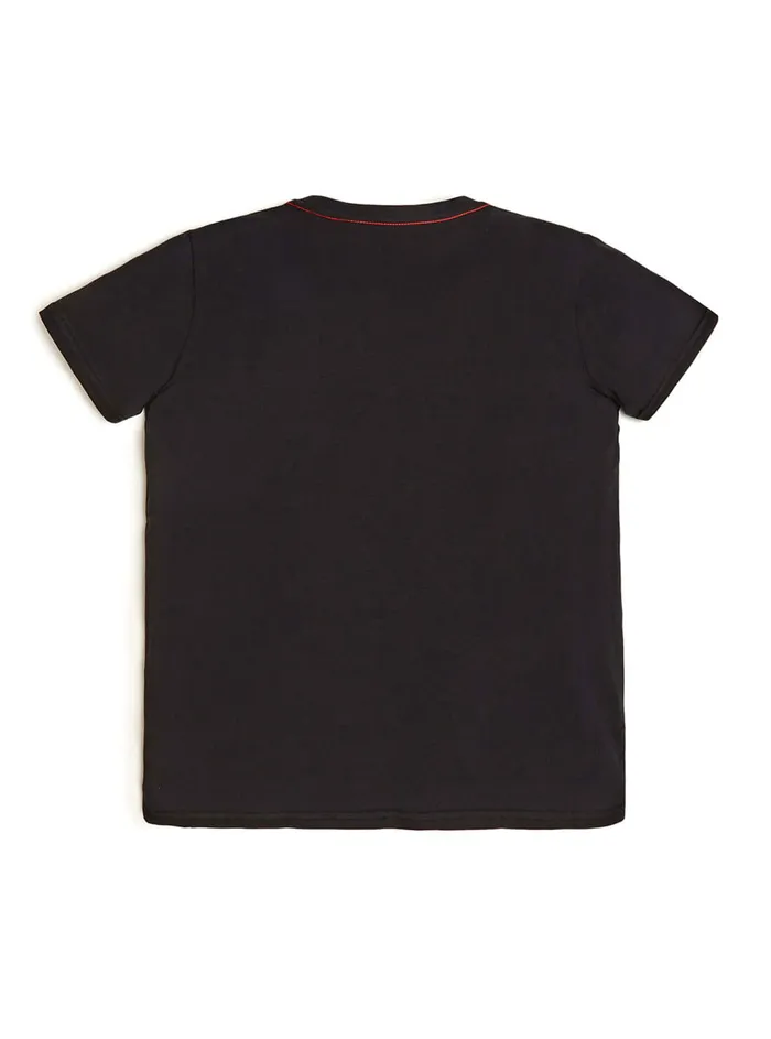 Kids Big Boy GUESS Black Logo Tshirt 716