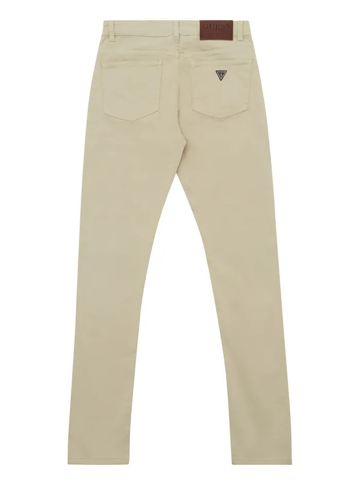 Kids Big Boy GUESS Grey Sateen Skinny Pants 716 Kids Big Boy GUESS Grey Sateen Skinny Pants 716