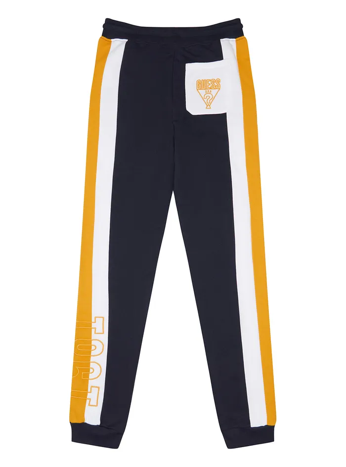 Kids Big Boy GUESS Orange Blue Active Trackpants 716