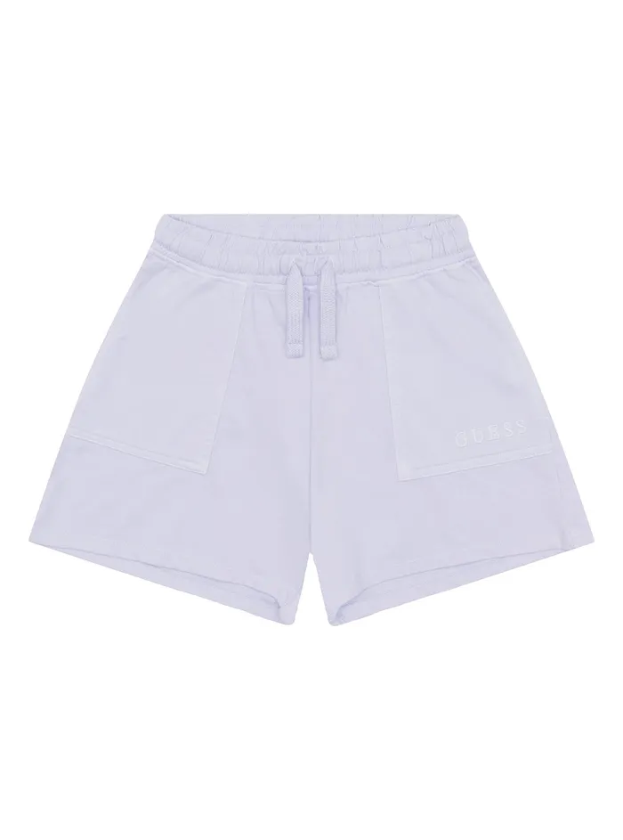 Kids Big Girl GUESS Lilac Terry Active Shorts 716