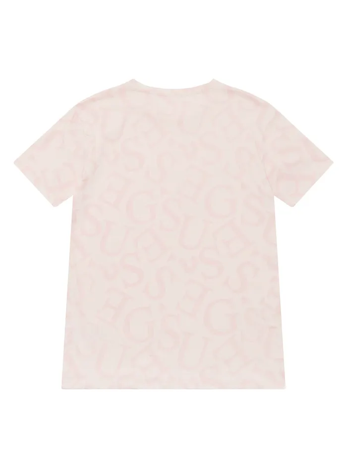 Kids Big Girl GUESS Pink Logo Tshirt 716 Kids Big Girl GUESS Pink Logo Tshirt 716