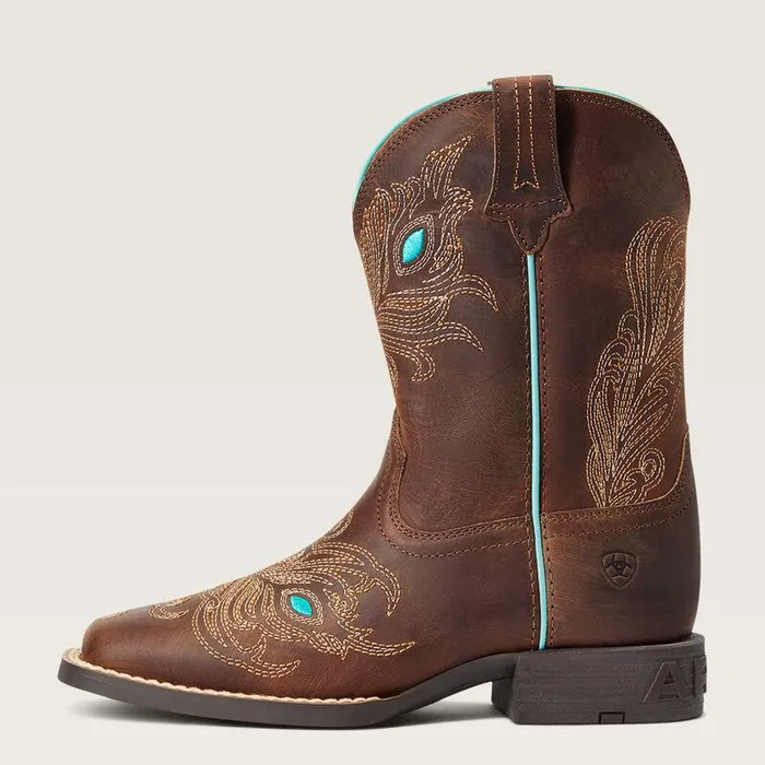 Kids Big Kids039 Footwear Ariat Bright Eyes II Western Boot Hat Box Brown Kids Big Kids039 Footwear Ariat Bright Eyes II Western Boot Hat Box Brown