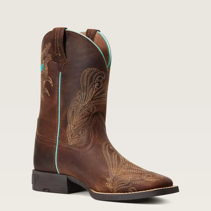 Kids Big Kids039 Footwear Ariat Bright Eyes II Western Boot Hat Box Brown Kids Big Kids039 Footwear Ariat Bright Eyes II Western Boot Hat Box Brown