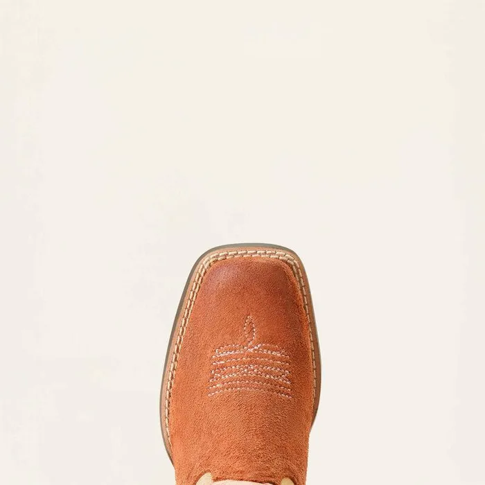 Kids Big Kids039 Footwear Ariat Derby Monroe Western Boot Terracotta Roughout Kids Big Kids039 Footwear Ariat Derby Monroe Western Boot Terracotta Roughout
