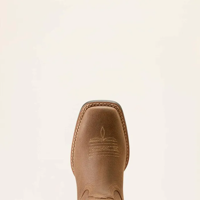 Kids Big Kids039 Footwear Ariat Quickdraw EZ Zip Western Boot Distressed Brown