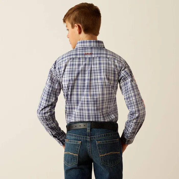 Kids Button Down Shirts Ariat Pro Series Team Orion Classic Fit Shirt Navyorange Kids Button Down Shirts Ariat Pro Series Team Orion Classic Fit Shirt Navyorange