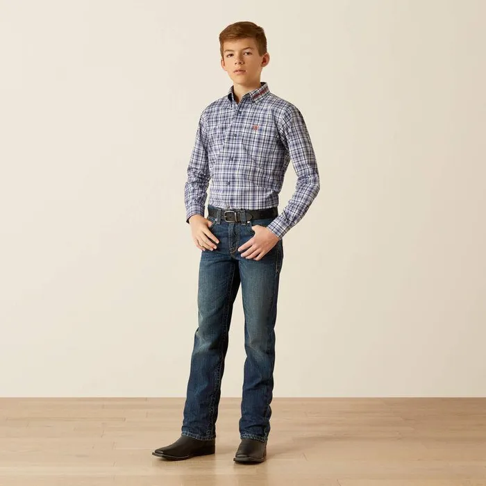 Kids Button Down Shirts Ariat Pro Series Team Orion Classic Fit Shirt Navyorange Kids Button Down Shirts Ariat Pro Series Team Orion Classic Fit Shirt Navyorange