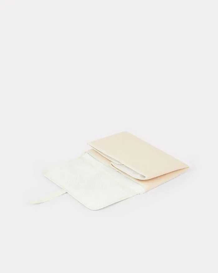 Kids Cotton Leather And Linen Changing Bag With Mattress Off White Kenzo Babies 1 Month 8211 2 Years