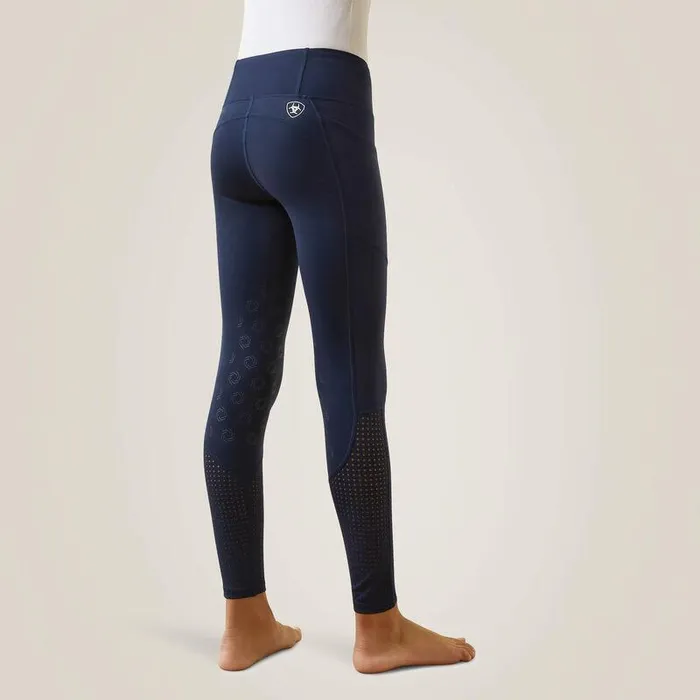 Kids English Riding Clothing Ariat Eos Knee Patch Tight Navy Kids English Riding Clothing Ariat Eos Knee Patch Tight Navy
