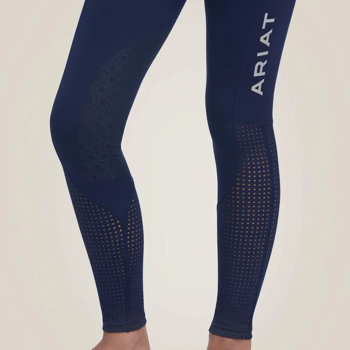 Kids English Riding Clothing Ariat Eos Knee Patch Tight Navy Kids English Riding Clothing Ariat Eos Knee Patch Tight Navy