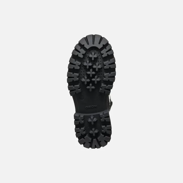 Kids Geox Ankle Boots MAQUINNENS GIRL Black High Boots Black