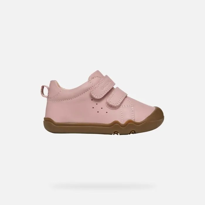 Kids Geox First Steps STEPPIEUP BABY Old Rose Barefoot Old Rose
