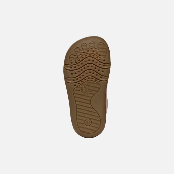Kids Geox First Steps STEPPIEUP BABY Old Rose Barefoot Old Rose