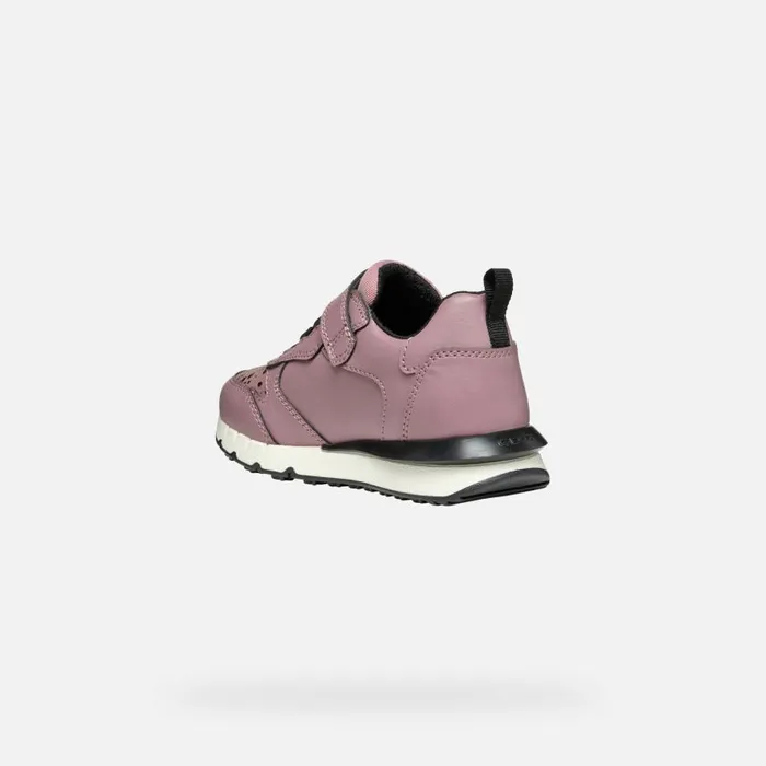 Kids Geox Sneakers FASTICS GIRL Dark Pink Low Top Sneakers Dark Pink