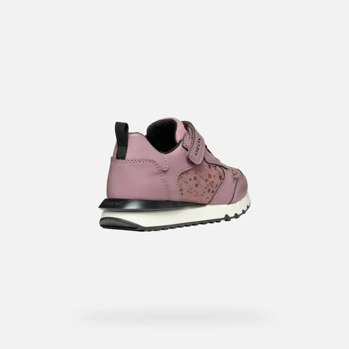 Kids Geox Sneakers FASTICS GIRL Dark Pink Low Top Sneakers Dark Pink