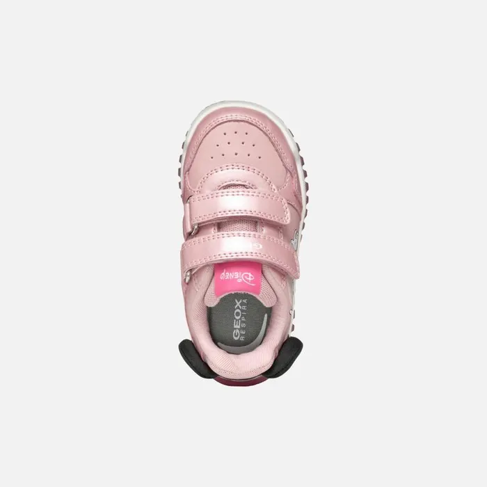 Kids Geox Sneakers LIGHTYLOO BABY Old RoseBlack Minnie Old Roseblack