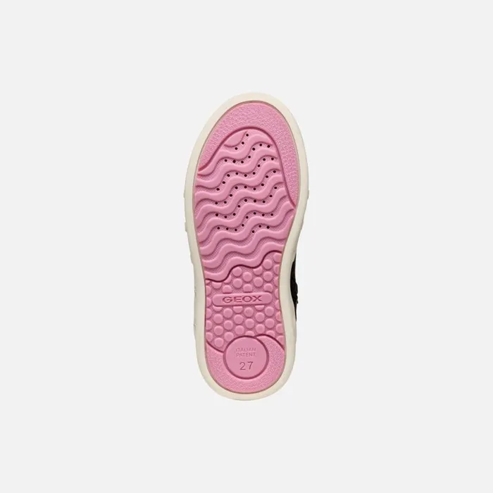 Kids Geox Sneakers SKYLIN GIRL BlackFuchsia High Top Sneakers Blackfuchsia