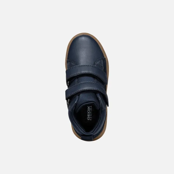 Kids Geox Sneakers THELEVEN ABX BOY NavyCaramel Waterproof Trainers Navycaramel