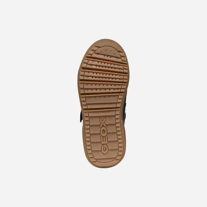 Kids Geox Sneakers THELEVEN ABX BOY NavyCaramel Waterproof Trainers Navycaramel