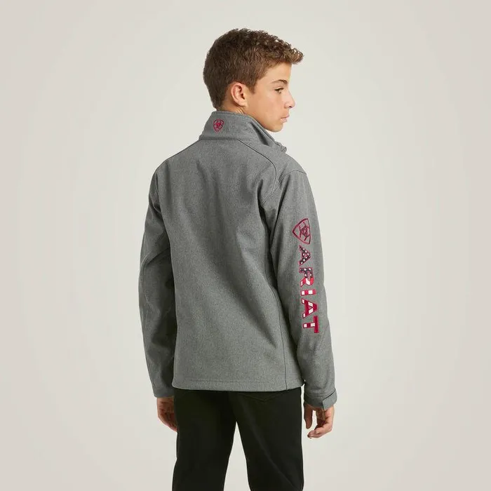 Kids Jackets and Vests Ariat Logo 20 Softshell Jacket Charcoalandamericana