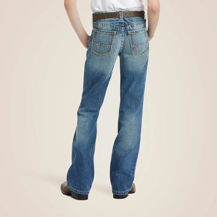 Kids Jeans Ariat B4 Relaxed Boundary Boot Cut Jean Dakota