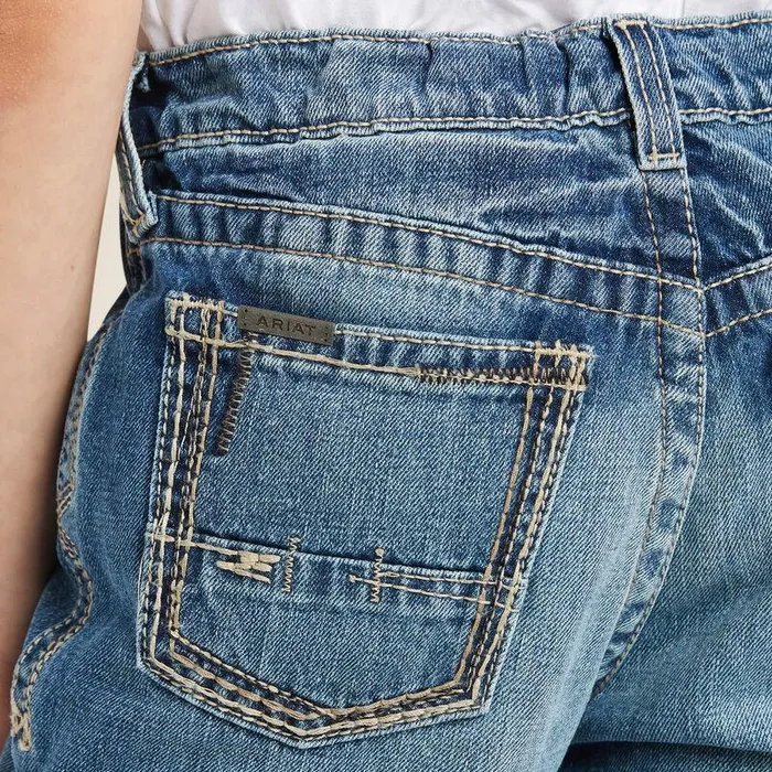 Kids Jeans Ariat B4 Relaxed Boundary Boot Cut Jean Dakota