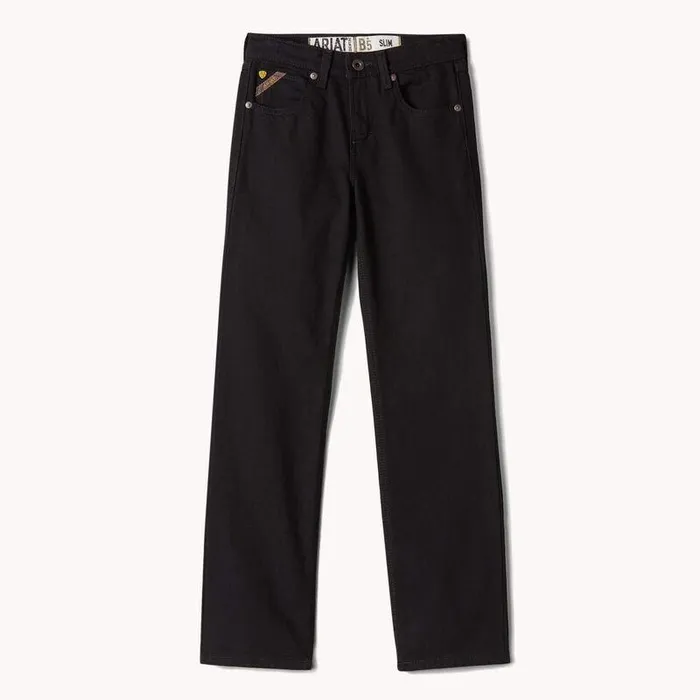 Kids Jeans Ariat B5 Slim Stretch Legacy Straight Jean Black