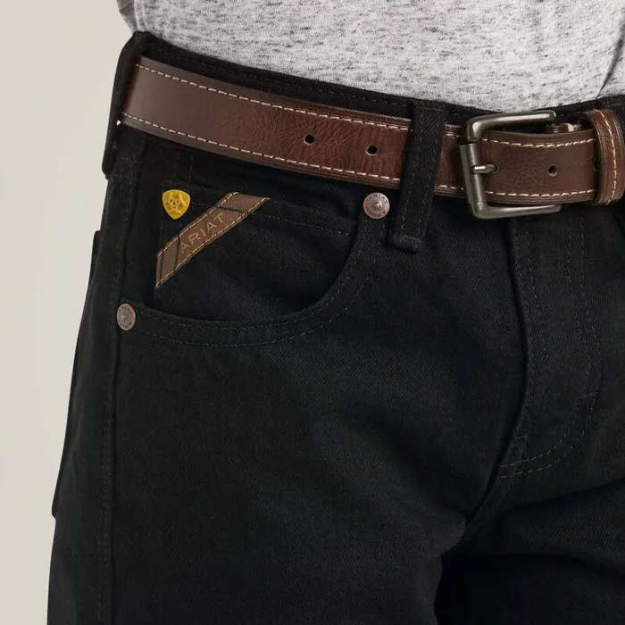 Kids Jeans Ariat B5 Slim Stretch Legacy Straight Jean Black