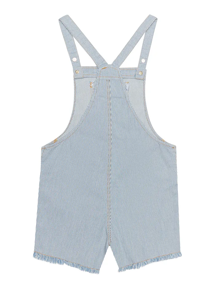 Kids Little Girl GUESS Indigo Striped Denim Overalls 27 Kids Little Girl GUESS Indigo Striped Denim Overalls 27