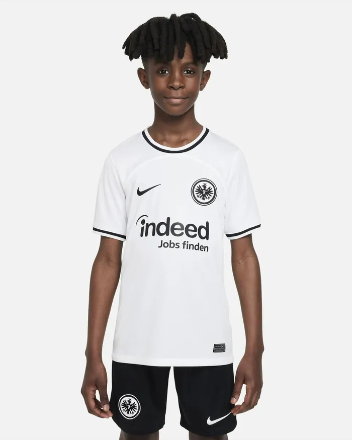 Kids Nike All Clothing Eintracht Frankfurt 202223 Stadium Home Whiteblack