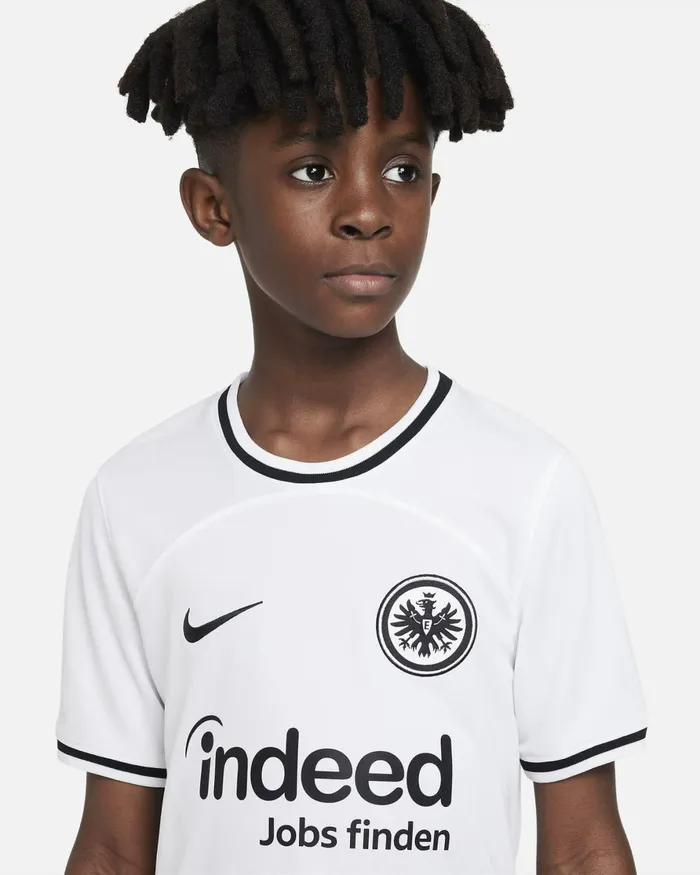 Kids Nike All Clothing Eintracht Frankfurt 202223 Stadium Home Whiteblack