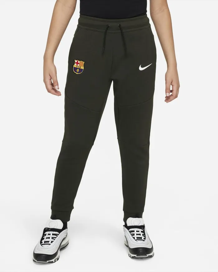 Kids Nike All Clothing FC Barcelona Tech Fleece Sequoiawhite
