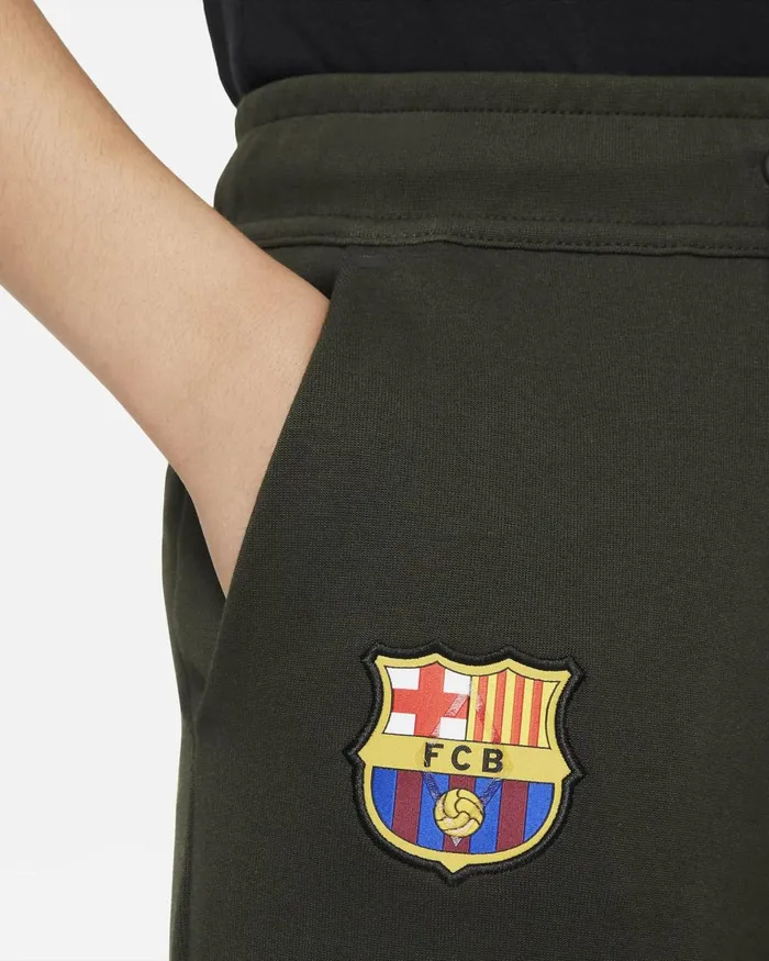 Kids Nike All Clothing FC Barcelona Tech Fleece Sequoiawhite