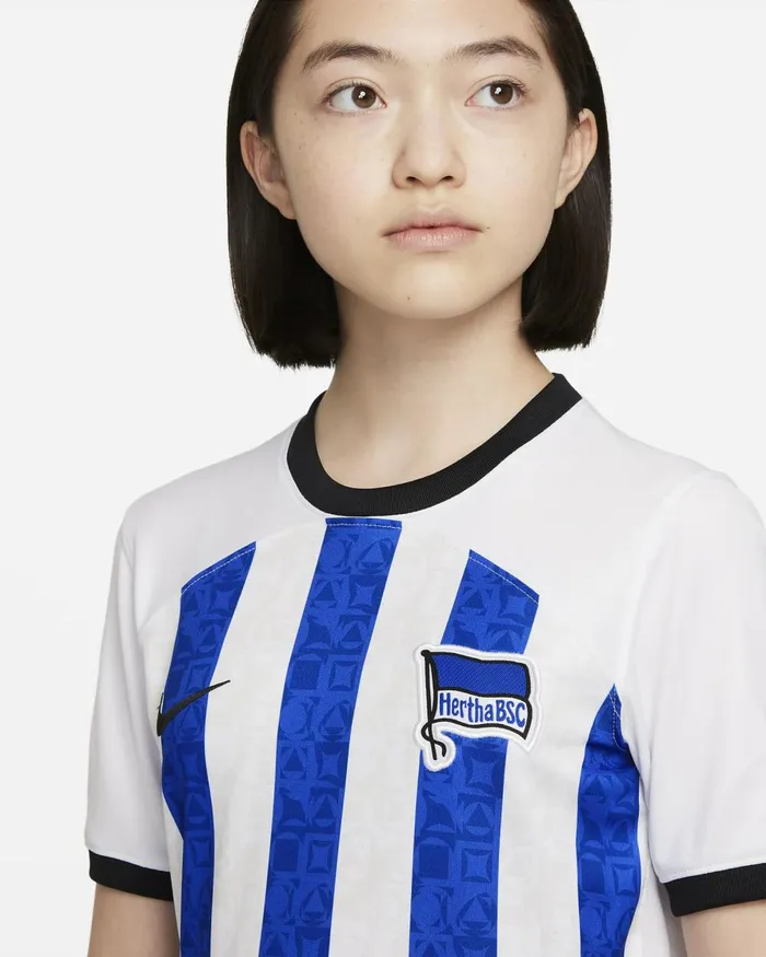 Kids Nike All Clothing Hertha BSC 202223 Stadium Home Whitehyper Royalsport Royalblack