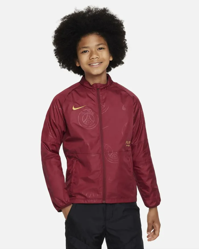 Kids Nike All Clothing Paris SaintGermain Academy AWF Team Redgold Suede