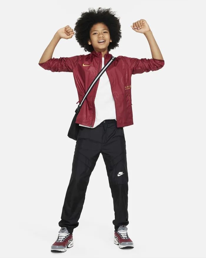 Kids Nike All Clothing Paris SaintGermain Academy AWF Team Redgold Suede