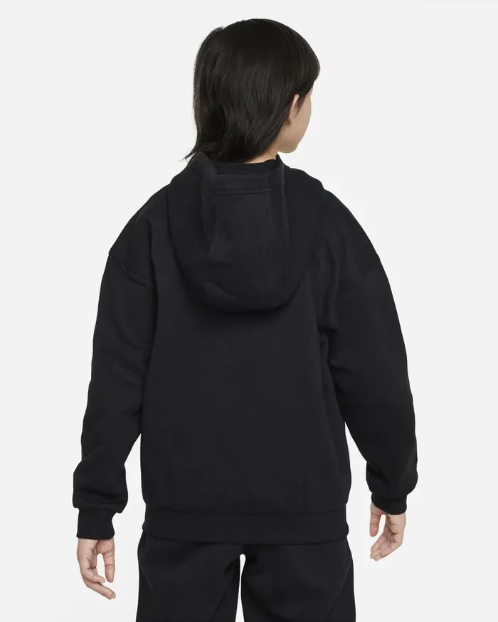 Kids Nike All Clothing Sportswear Club Fleece Blackwhite