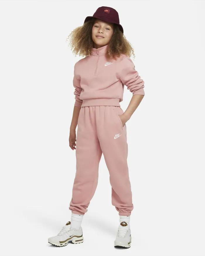 Kids Nike All Clothing Sportswear Club Fleece Red Stardustred Stardustwhite