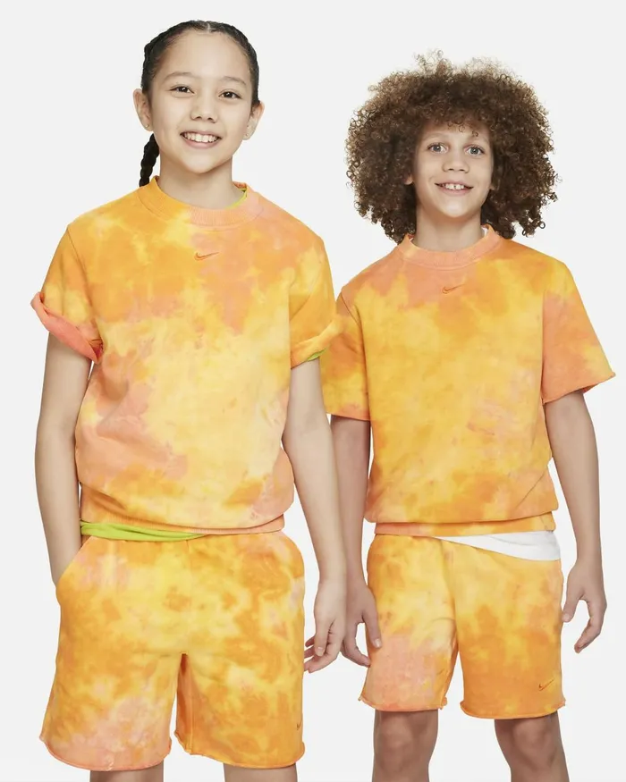 Kids Nike All Clothing Sportswear Club Fleece Vivid Orangesafety Orange
