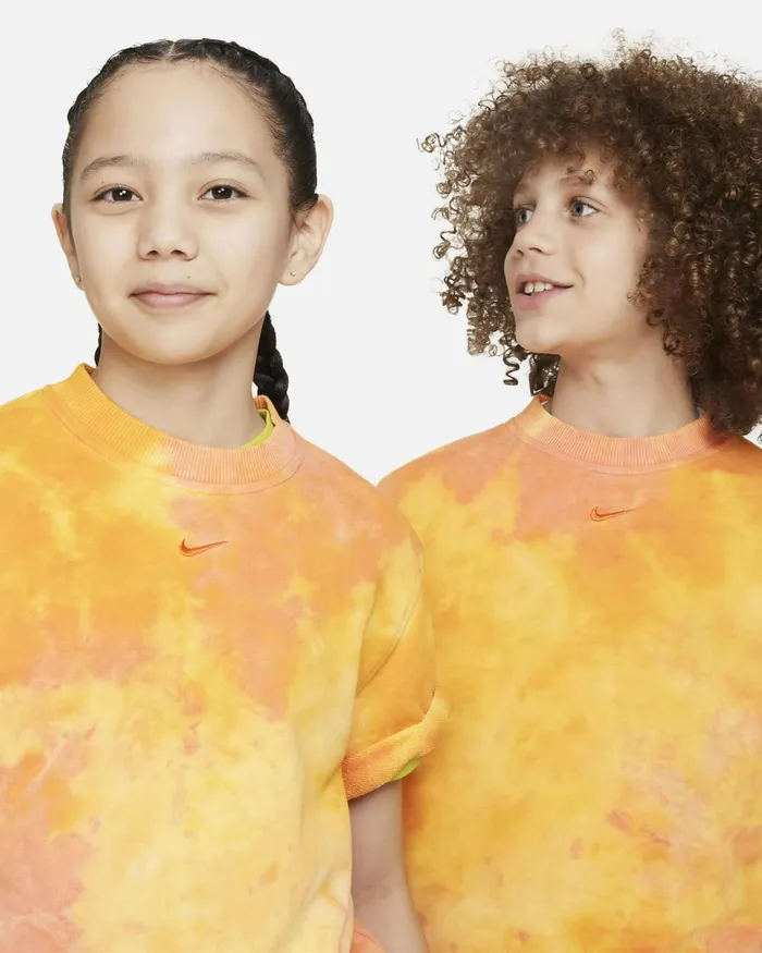 Kids Nike All Clothing Sportswear Club Fleece Vivid Orangesafety Orange