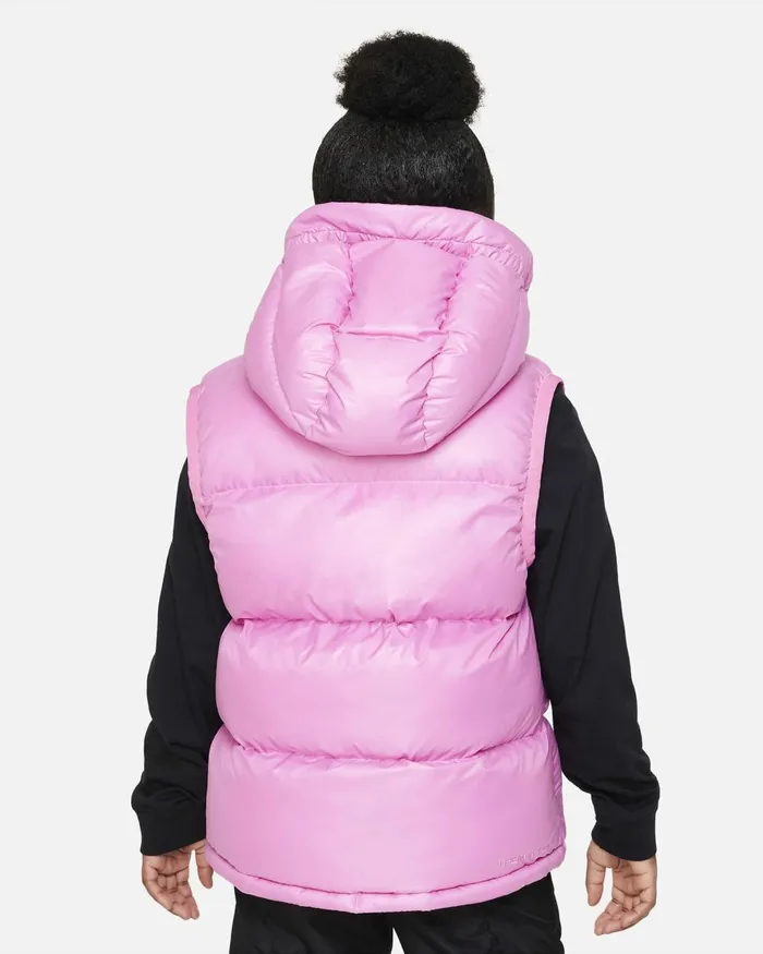 Kids Nike All Clothing Sportswear Heavyweight Synthetic Fill EasyOn Playful Pinkamber Brownpinksicle