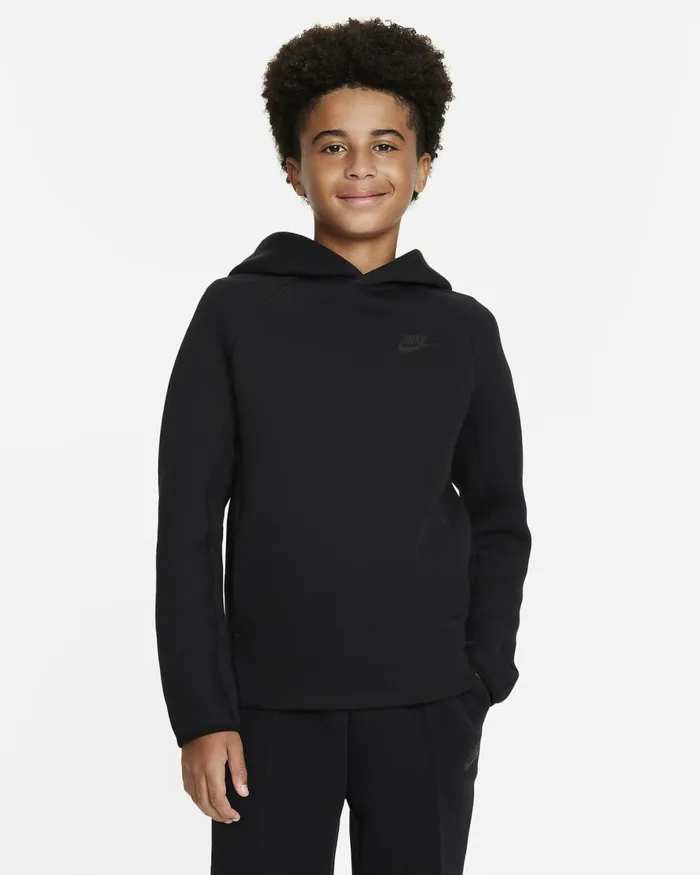 Kids Nike All Clothing Sportswear Tech Fleece Blackblackblack