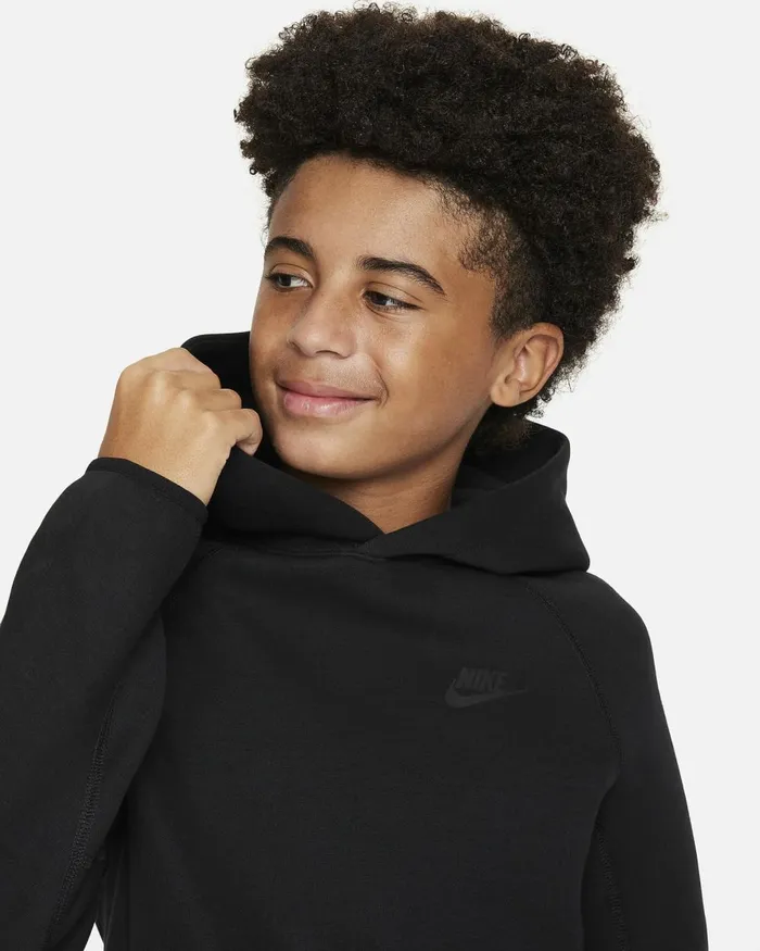 Kids Nike All Clothing Sportswear Tech Fleece Blackblackblack