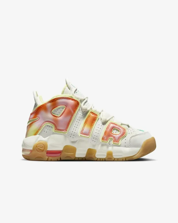 Kids Nike All Shoes Air More Uptempo Sailluminous Greengum Light Brownstadium Green